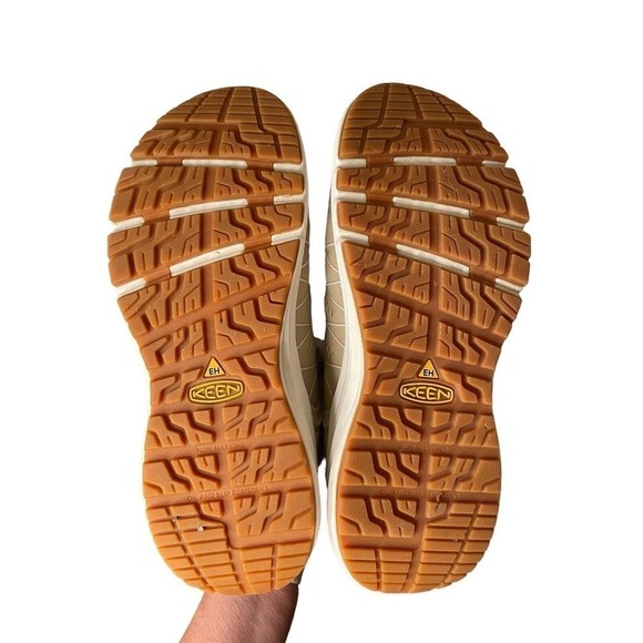 KEEN Vista Energy Safety Toe Sneakers Women’s 9.5 High Top Hiking Utility Beige - Picture 10 of 11